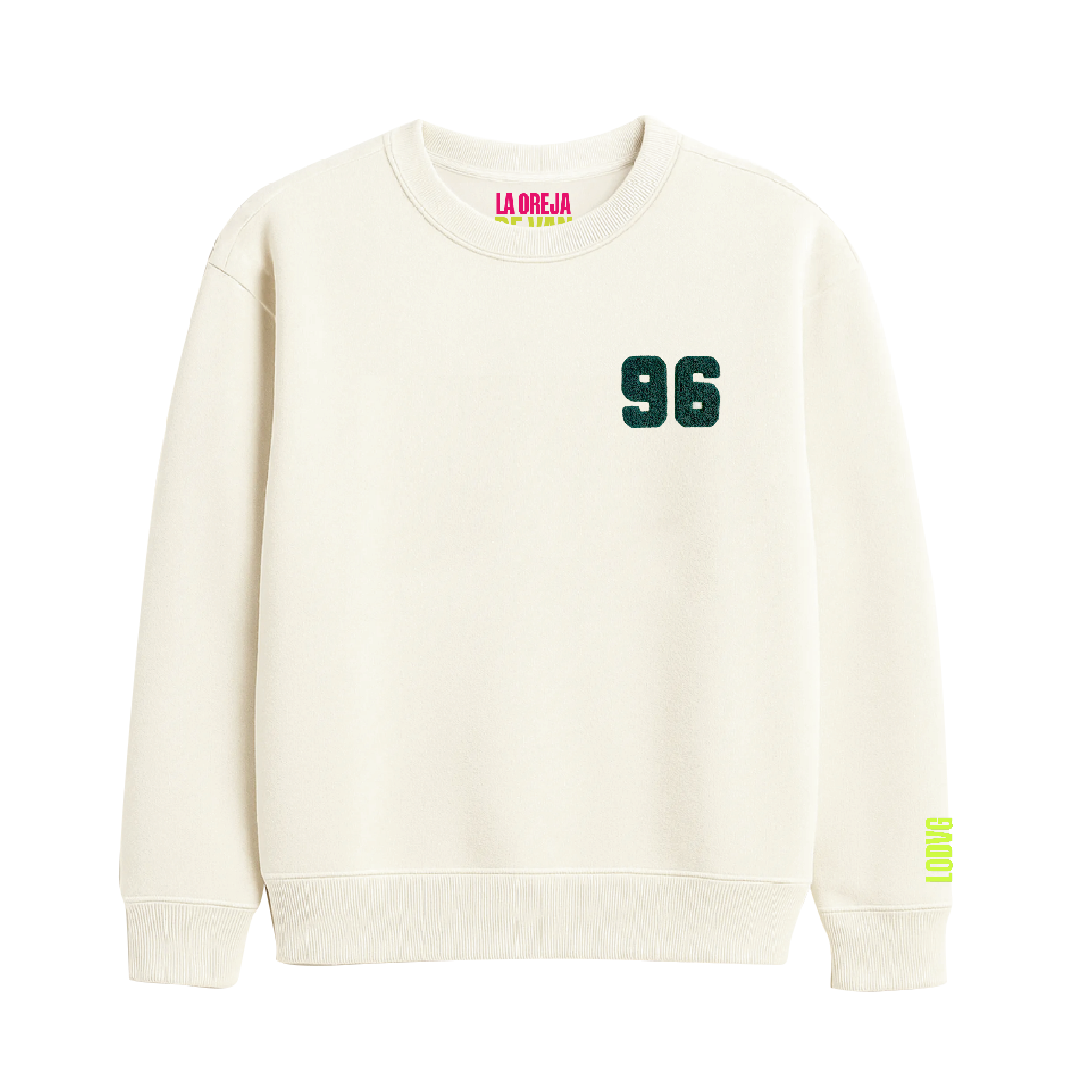 SUDADERA LODVG 96 CREMA