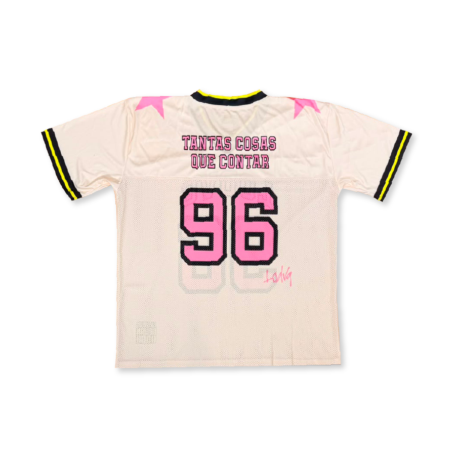 CAMISETA LODVG RUGBY BEIGE/ROSA